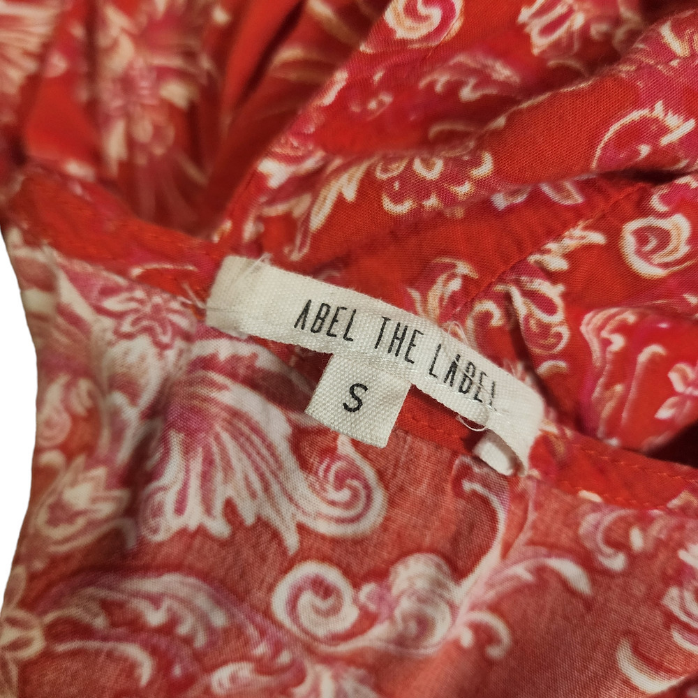 ABEL THE LABEL Strawberry Kisses Boho Maxi Dress Size S - Picture 10 of 10